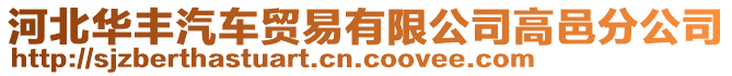 河北华丰汽车贸易有限公司高邑分公司