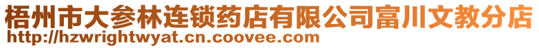 梧州市大參林連鎖藥店有限公司富川文教分店