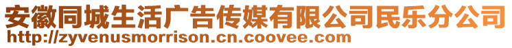 安徽同城生活廣告?zhèn)髅接邢薰久駱?lè)分公司