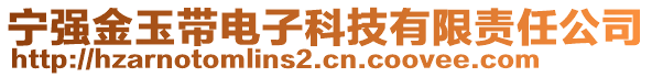 寧強金玉帶電子科技有限責任公司