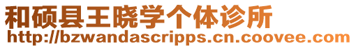 和碩縣王曉學(xué)個(gè)體診所