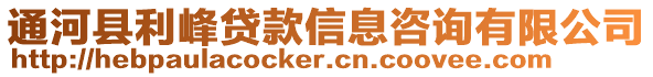 通河縣利峰貸款信息咨詢有限公司