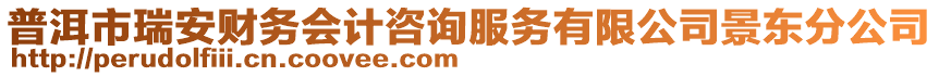 普洱市瑞安財務(wù)會計咨詢服務(wù)有限公司景東分公司