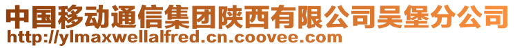 中國移動(dòng)通信集團(tuán)陜西有限公司吳堡分公司
