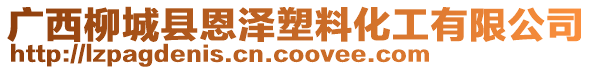 廣西柳城縣恩澤塑料化工有限公司