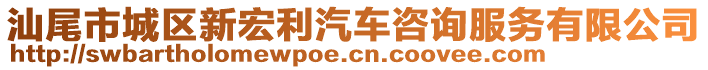 汕尾市城區新宏利汽車咨詢服務有限公司