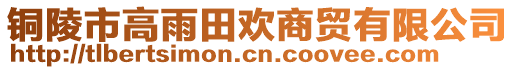 銅陵市高雨田歡商貿有限公司