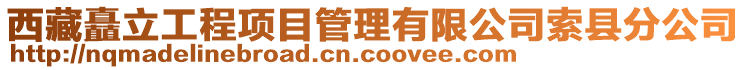 西藏矗立工程项目管理有限公司索县分公司