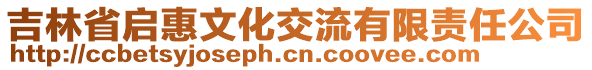 吉林省啟惠文化交流有限責(zé)任公司