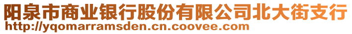 阳泉市商业银行股份有限公司北大街支行