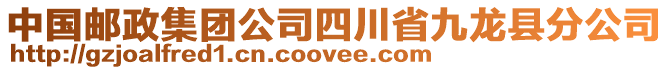 中国邮政集团公司四川省九龙县分公司