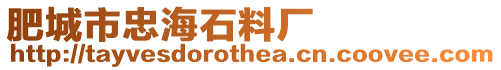 肥城市忠海石料廠