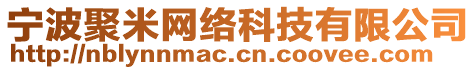 寧波聚米網(wǎng)絡(luò)科技有限公司