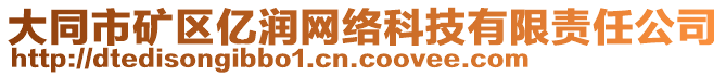 大同市礦區(qū)億潤網(wǎng)絡(luò)科技有限責(zé)任公司