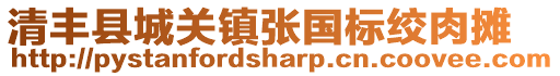 清豐縣城關(guān)鎮(zhèn)張國(guó)標(biāo)絞肉攤