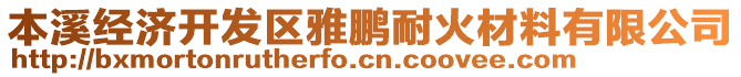 本溪經(jīng)濟開發(fā)區(qū)雅鵬耐火材料有限公司