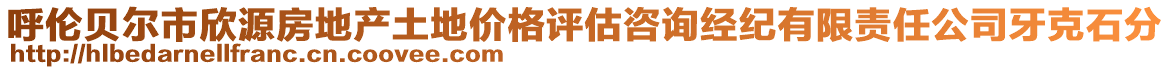 呼倫貝爾市欣源房地產(chǎn)土地價格評估咨詢經(jīng)紀(jì)有限責(zé)任公司牙克石分