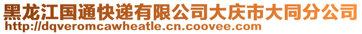 黑龍江國(guó)通快遞有限公司大慶市大同分公司