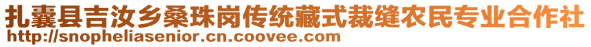 扎囊縣吉汝鄉(xiāng)桑珠崗傳統(tǒng)藏式裁縫農(nóng)民專業(yè)合作社