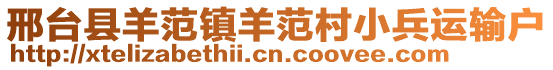 邢台县羊范镇羊范村小兵运输户