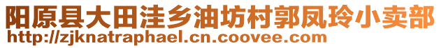 陽原縣大田洼鄉(xiāng)油坊村郭鳳玲小賣部