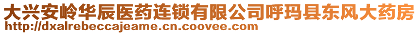 大興安嶺華辰醫(yī)藥連鎖有限公司呼瑪縣東風(fēng)大藥房