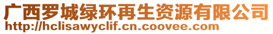 廣西羅城綠環(huán)再生資源有限公司