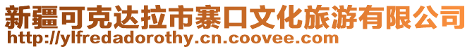 新疆可克達(dá)拉市寨口文化旅游有限公司