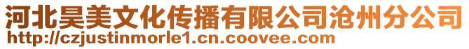 河北昊美文化傳播有限公司滄州分公司