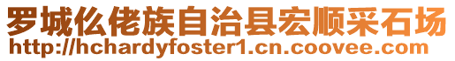 羅城仫佬族自治縣宏順采石場