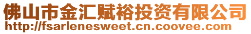 佛山市金匯賦裕投資有限公司