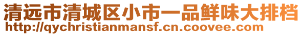 清遠市清城區小市一品鮮味大排檔