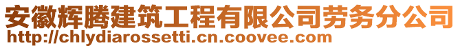 安徽輝騰建筑工程有限公司勞務(wù)分公司