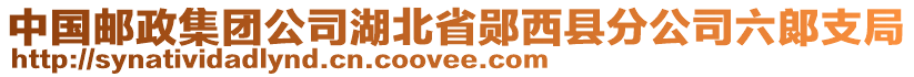 中国邮政集团公司湖北省郧西县分公司六郞支局