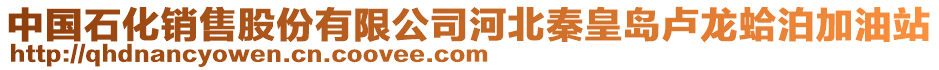 中國(guó)石化銷售股份有限公司河北秦皇島盧龍蛤泊加油站