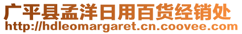 廣平縣孟洋日用百貨經(jīng)銷(xiāo)處