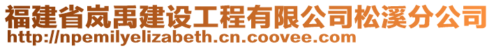 福建省岚禹建设工程有限公司松溪分公司