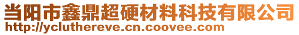 當(dāng)陽市鑫鼎超硬材料科技有限公司