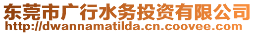 東莞市廣行水務投資有限公司
