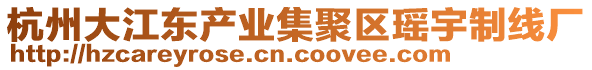杭州大江東產(chǎn)業(yè)集聚區(qū)瑤宇制線廠