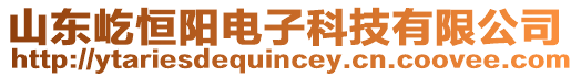 山東屹恒陽電子科技有限公司