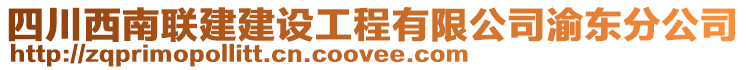 四川西南聯建建設工程有限公司渝東分公司