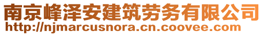 南京峰澤安建筑勞務有限公司
