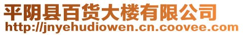 平陰縣百貨大樓有限公司