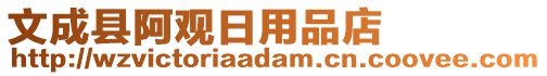 文成縣阿觀日用品店