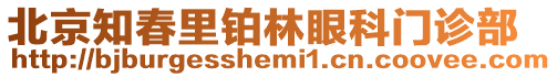 北京知春里鉑林眼科門診部