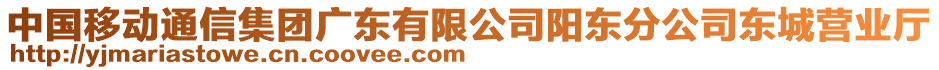 中國(guó)移動(dòng)通信集團(tuán)廣東有限公司陽(yáng)東分公司東城營(yíng)業(yè)廳