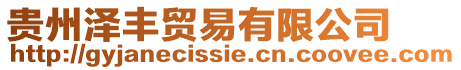 貴州澤豐貿(mào)易有限公司