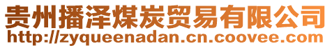 貴州播澤煤炭貿(mào)易有限公司