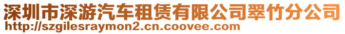 深圳市深游汽車租賃有限公司翠竹分公司